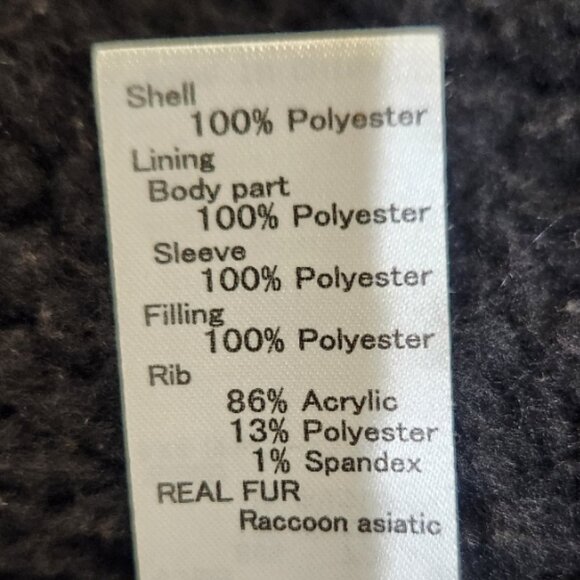 ๐ฅHOT ITEM!๐ฅMOUSSY Termolite Flight Patchwork Shearling/ Asiatic Racoon Parka - Picture 15 of 16